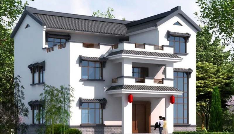 门头沟新中式三层别墅设计，公共空间宽敞更显大气